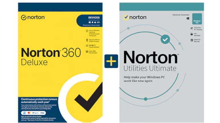 Norton 360 Deluxe & Utilities Ultimate - 1 Year
