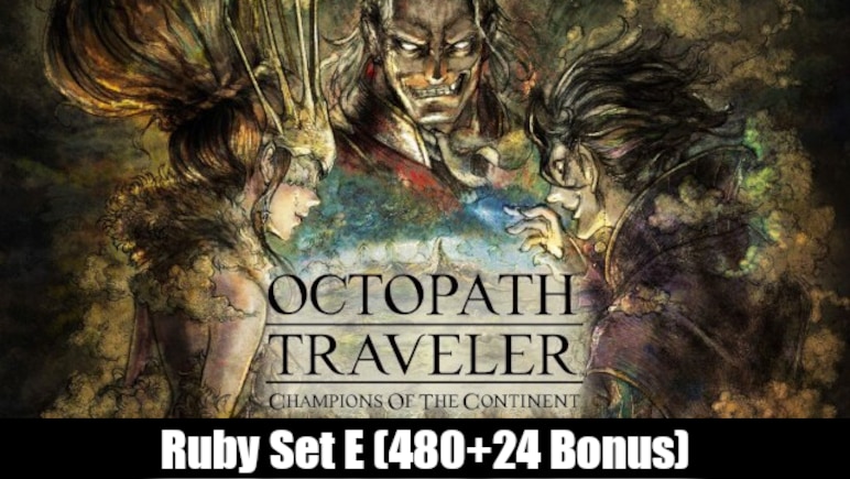 Octopath Traveler: Champions of the Continent Ruby Set E (480 + 24 Bonus)