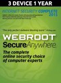 Webroot SecureAnywhere Internet Security Complete 2015 3 Devices 3 Devices 1 Year PC Key GLOBAL - 3
