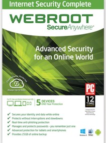 

Webroot Internet Security Complete 1 Device 1 Year Key GLOBAL