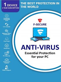 

F-Secure Antivirus 1 Device 1 Year Key - GLOBAL