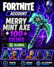 Fortnite Account (All Platform) Merry Mint Axe with 100+ Skins - GLOBAL
