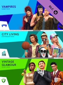

The Sims 4 Bundle - City Living, Vampires, Vintage Glamour Stuff Xbox One - Xbox Live Key - (EUROPE)