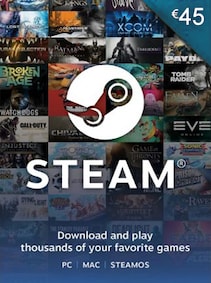 

Steam Gift Card 45 EUR - Steam Key - For EUR Currency Only