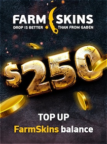 

Farmskins Wallet Card 250 USD - FARMSKINS.COM Key - GLOBAL
