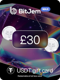 BitJem MAX Crypto Gift Card (USDT) 30 GBP - BitJem Clave