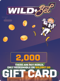 

WildBet Balance Gift Card 2000 Tokens - Wild Bet Key - GLOBAL