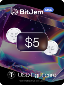 BitJem MAX Crypto Gift Card (USDT) 5 USD - BitJem Clave
