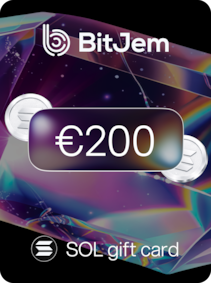 BitJem Crypto Gift Card SOL 200 EUR - BitJem Clave