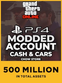GTA 5 MODDED ACCOUNT | 500 Million in Total Assets (PS4) - PSN Account - GLOBAL