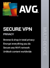 

AVG Secure VPN (5 Devices, 2 Years) AVG GLOBAL - PC, Android, Mac, iOS -