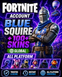 Fortnite Account (All Platform) Blue Squire with 100+ Skins - GLOBAL