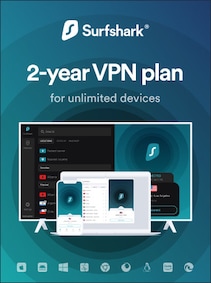 

Surfshark VPN Starter Edition (2 Years , Unlimited Devices) - Surfshark Key - GLOBAL