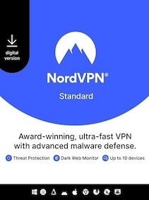 

NordVPN Standard VPN Service (PC, Android, Mac, iOS) (10 Devices, 2 Years) - NordVPN Key - GLOBAL