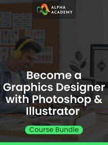 

Become a Graphics Designer with Photoshop & Illustrator Course Bundle - Alpha Academy Key - GLOBAL