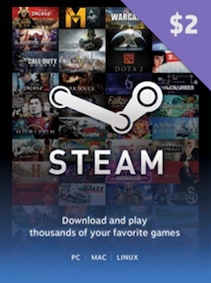 

Steam Gift Card 2 USD - Steam Key - For USD Currency Only