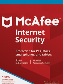 

McAfee Internet Security (1 Device, 3 Years) - McAfee Key - GLOBAL