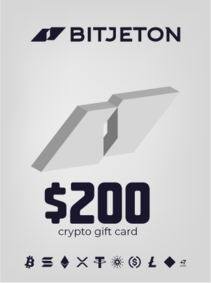 

BitJeton Crypto Gift Card 200 USD - BitJeton Key - GLOBAL