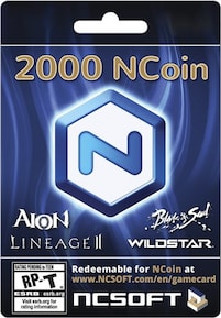 

2000 NCoins - NCSoft Key - GLOBAL