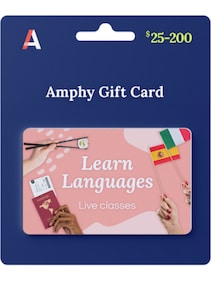 Languages Online - Live Classes Gift Card 25 EUR - Amphy Key