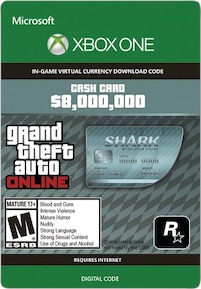 

Grand Theft Auto Online: Megalodon Shark Cash Card 8 000 000 (Xbox One) - Xbox Live Key - GLOBAL