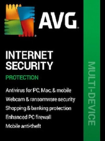 

AVG Internet Security (PC, Android, Mac, iOS) (5 Devices, 1 Year) - AVG Key - GLOBAL