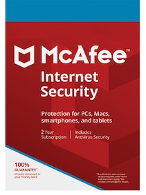 

McAfee Internet Security (1 Device, 2 Years) - McAfee Key - GLOBAL