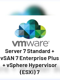 VMware vCenter Server 7 Standard + vSAN 7 Enterprise Plus + vSphere Hypervisor (ESXi) 7 (PC) (Dispositivos ilimitados, De por vida) - Broadcom