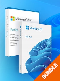 

Microsoft Windows 11 Home & Microsoft Office 365 Family Bundle (PC, Mac) (6 Devices, 6 Months) - Microsoft Key - GLOBAL