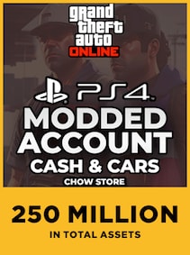 

GTA 5 MODDED ACCOUNT | 250 Million in Total Assets (PS4) - PSN Account - GLOBAL