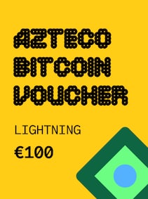 

Azteco Bitcoin (Crypto) Lightning Voucher 100 EUR - Azteco Key - GLOBAL