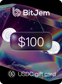 BitJem Crypto Gift Card USDC 100 USD - BitJem Clave