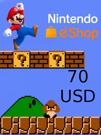 Nintendo Eshop Card 70 Usd Nintendo North America Gport - roblox card 10 usd north america g2a com
