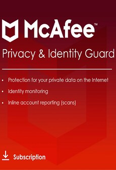 McAfee Privacy & Identity Guard (PC) (1 Device, 1 Year)  - McAfee Key - EUROPE