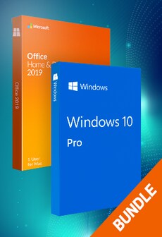Microsoft Windows 10 Pro & Microsoft Office Home & Business 2019 (Mac) bundle - Microsoft Key - GLOBAL