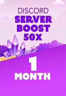 Discord Server Boost 50x 1 Month - Discord Boost Key - GLOBAL