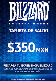 Blizzard Gift Card 350 MXN  - Battle.net Key  - For MXN Currency Only