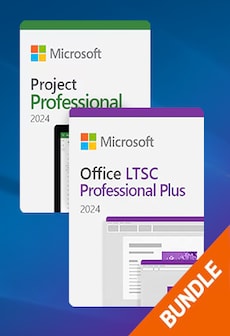 Project 2024 Pro LTSC + Office 2024 LTSC Pro Plus Bundle  PC) - Microsoft Key - GLOBAL