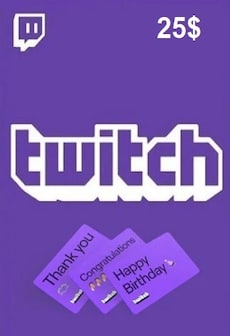 Twitch Gift Card 25 USD - twitch Key - UNITED STATES