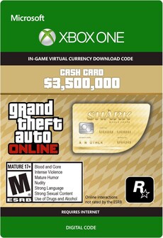 Grand Theft Auto Online: The Whale Shark Cash Card 3500000 (Xbox One) - Xbox Live Key - GLOBAL