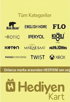 Hediyen KART 100 TRY - Hediyen Key - TURKEY