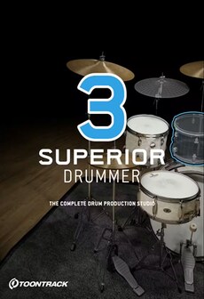 Superior Drummer 3 Virtual Drum Software (PC) (1 Device, Lifetime)  - Toontrack Key - GLOBAL