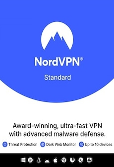 NordVPN Standard VPN Service (PC, Android, Mac, iOS) (10 Devices, 2 Years) - NordVPN Key - GLOBAL
