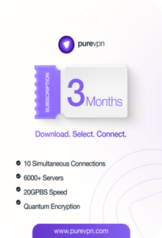 PureVPN (10 Devices, 3 Months) - PureVPN Key - GLOBAL