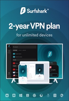Surfshark VPN Starter Edition (2 Years , Unlimited Devices) - Surfshark Key - GLOBAL