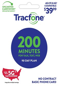 Tracfone Card  39.99 USD UNITED STATES