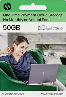myHPcloud Cloud Storage Platform One-Time Payment Gift Card 50 GB - myHPcloud Key - APAC