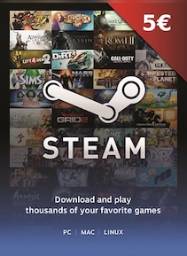 Steam Gift Card GLOBAL 5 EUR Steam Key - G2A.COM