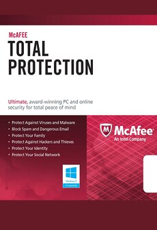 

McAfee Total Protection 2016 PC 3 Devices 1 Year Key GLOBAL