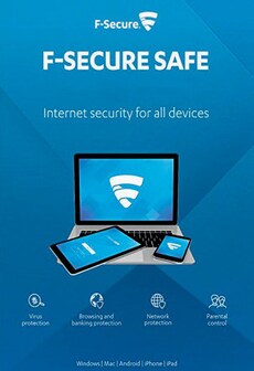 

F-Secure SAFE Internet Security (PC, Android, Mac) - 3 Devices, 1 Year - F-Secure Key GLOBAL